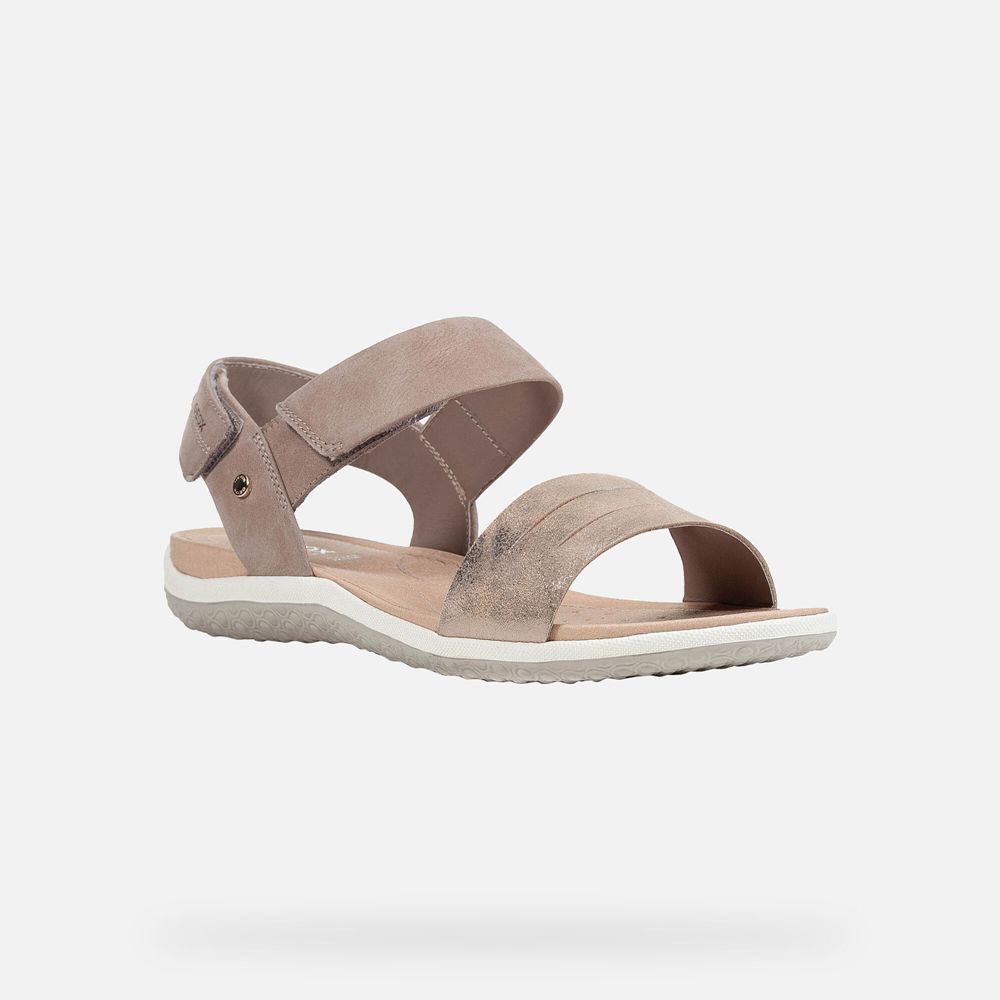 Geox Sandals Beige Vega - Geox Womens Shoes - KMBVLY054